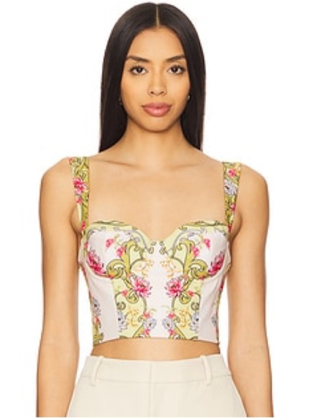 Agua Bendita X REVOLE Lupe Floral Bustier Top
NWT